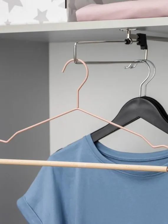 Вешалка для одежды SAVANNA Wood, 41,5×22,5×1 см, цвет розовый