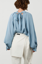 Юбка-фартук из джинсы