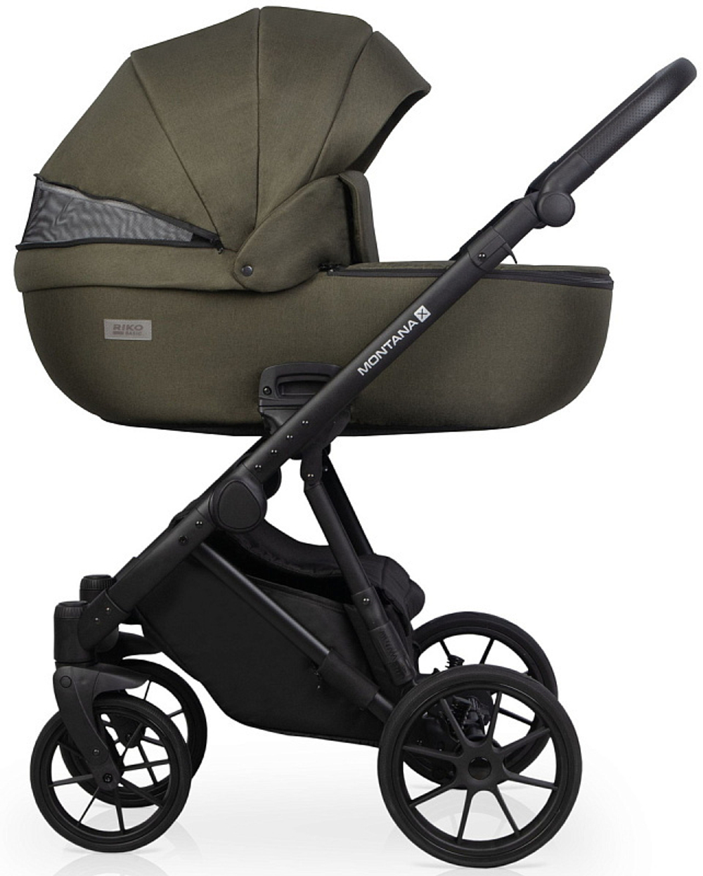 Детская коляска Riko Basic Montana X 3 в 1 54 Olive (оливковый)