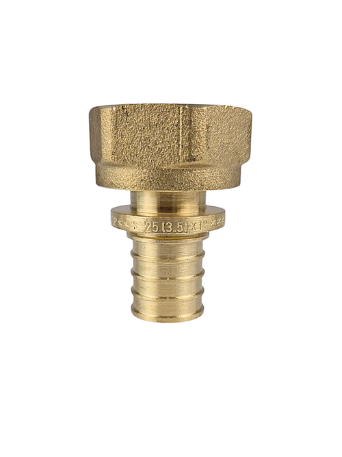 Муфта аксиальная, латунь, внутренняя резьба,25х 1", желтый, RTP (120/10)