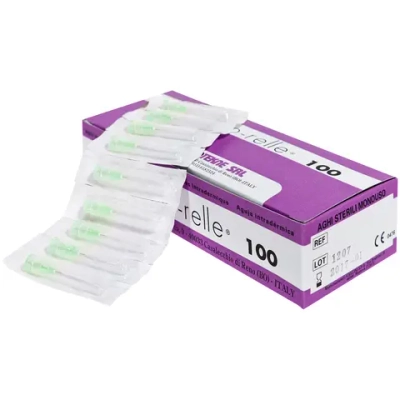 Игла для мезотерапии Meso-relle 33G 0,2х4 мм 100 шт