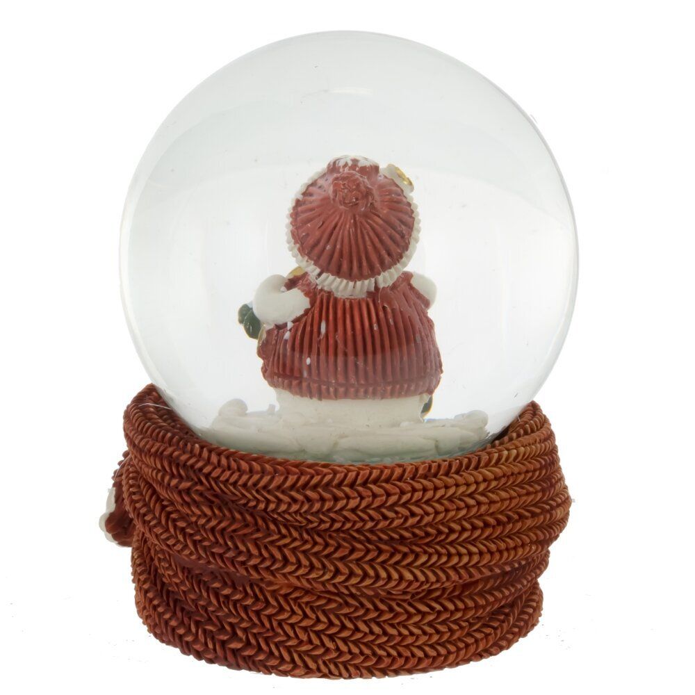 GAEM Фигурка декор в стекл шаре "Снеговик-добряк", D 6.5 см, L6,5 W7,5 H8,5 см