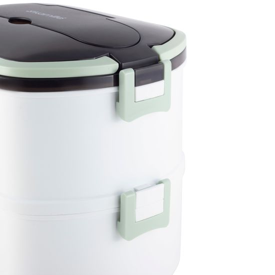 Ланч бокс 1500 мл. Kamille KM 2139 (пластик, нержавеющая сталь)