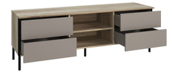 Тумба под телевизор Сиэтл, 4 ящика, бежевый