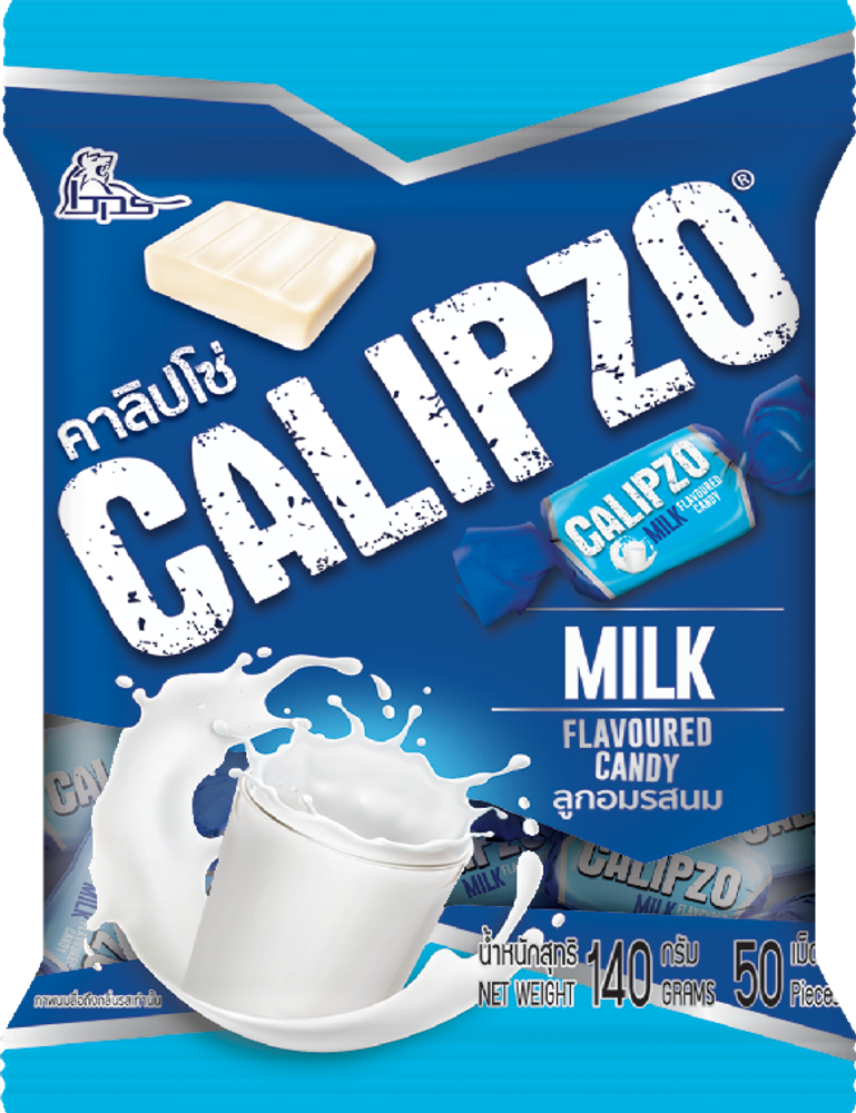 Конфета Boonprasert &quot;Calipzo&quot; Milk с молочным вкусом 50шт, м/у 140г