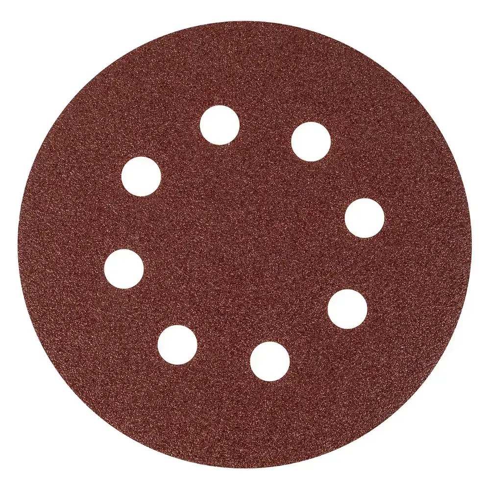 Шлифовальный круг 125мм на липучке Р80/ 10шт/ 8 отверстий