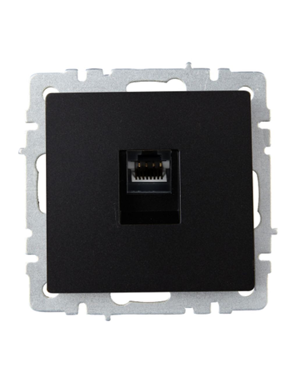 BRITE Розетка компьютерная RJ45 кат.6 РК11-БрЧ черный IEK