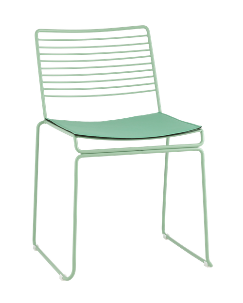 Стул обеденный Danny зеленый с подушкой
