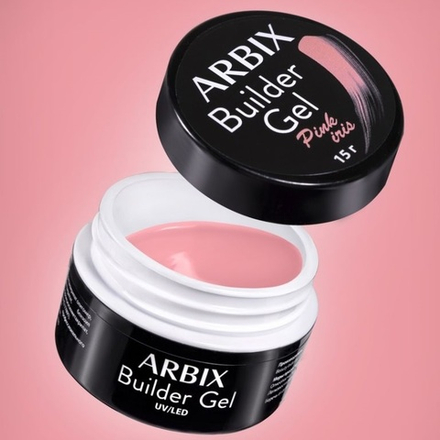 Гель для наращивания ногтей Arbix  Builder Gel Pink Iris ,15г.