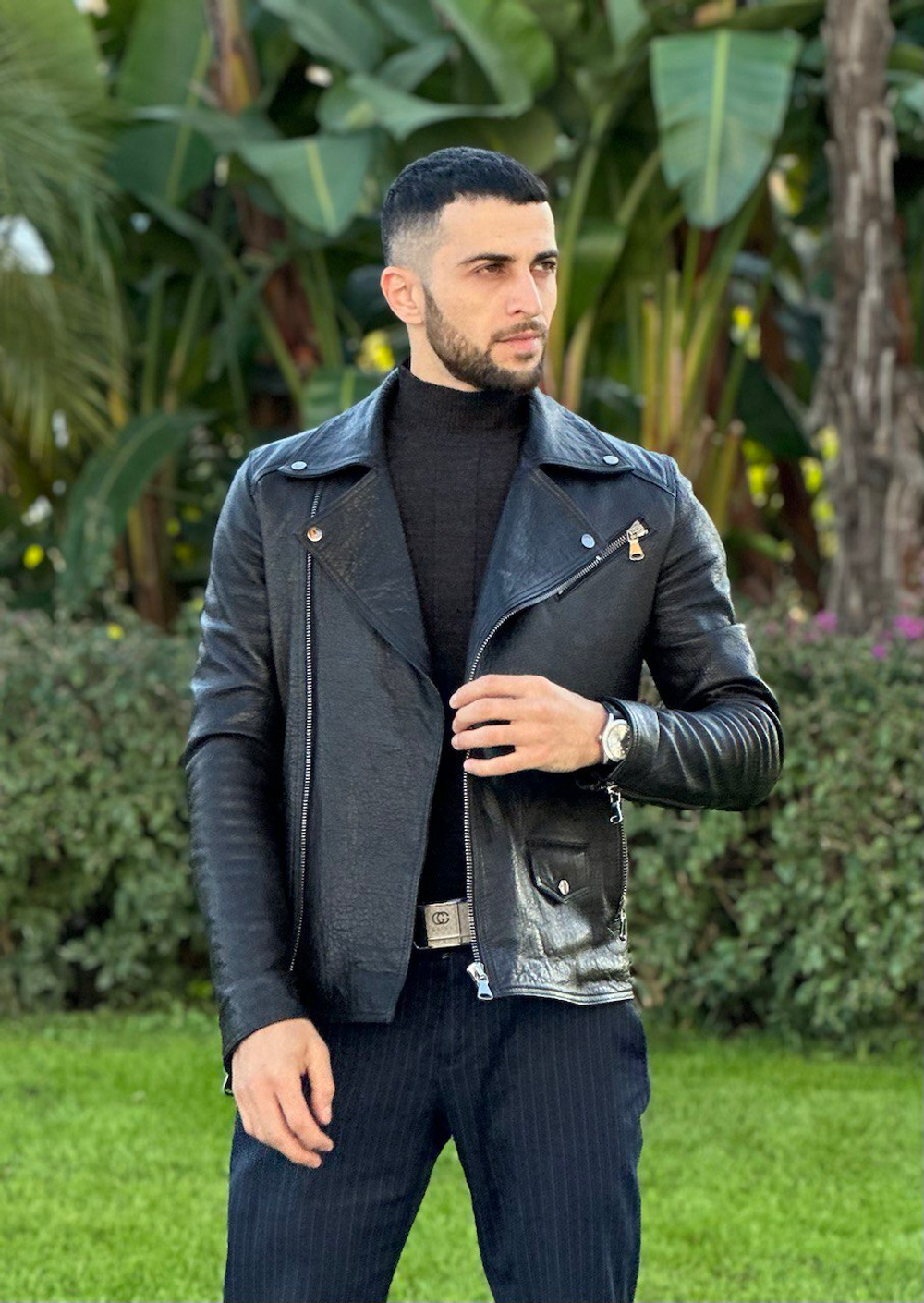 Мужская кожаная куртка