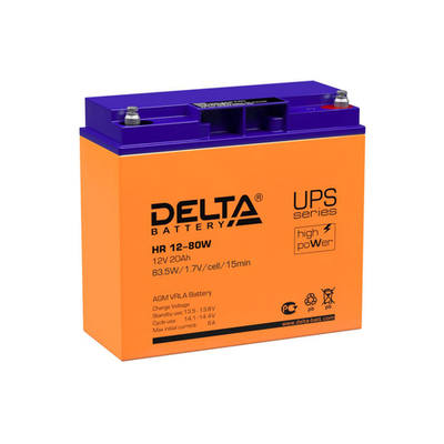 HR 12-80 W аккумулятор Delta