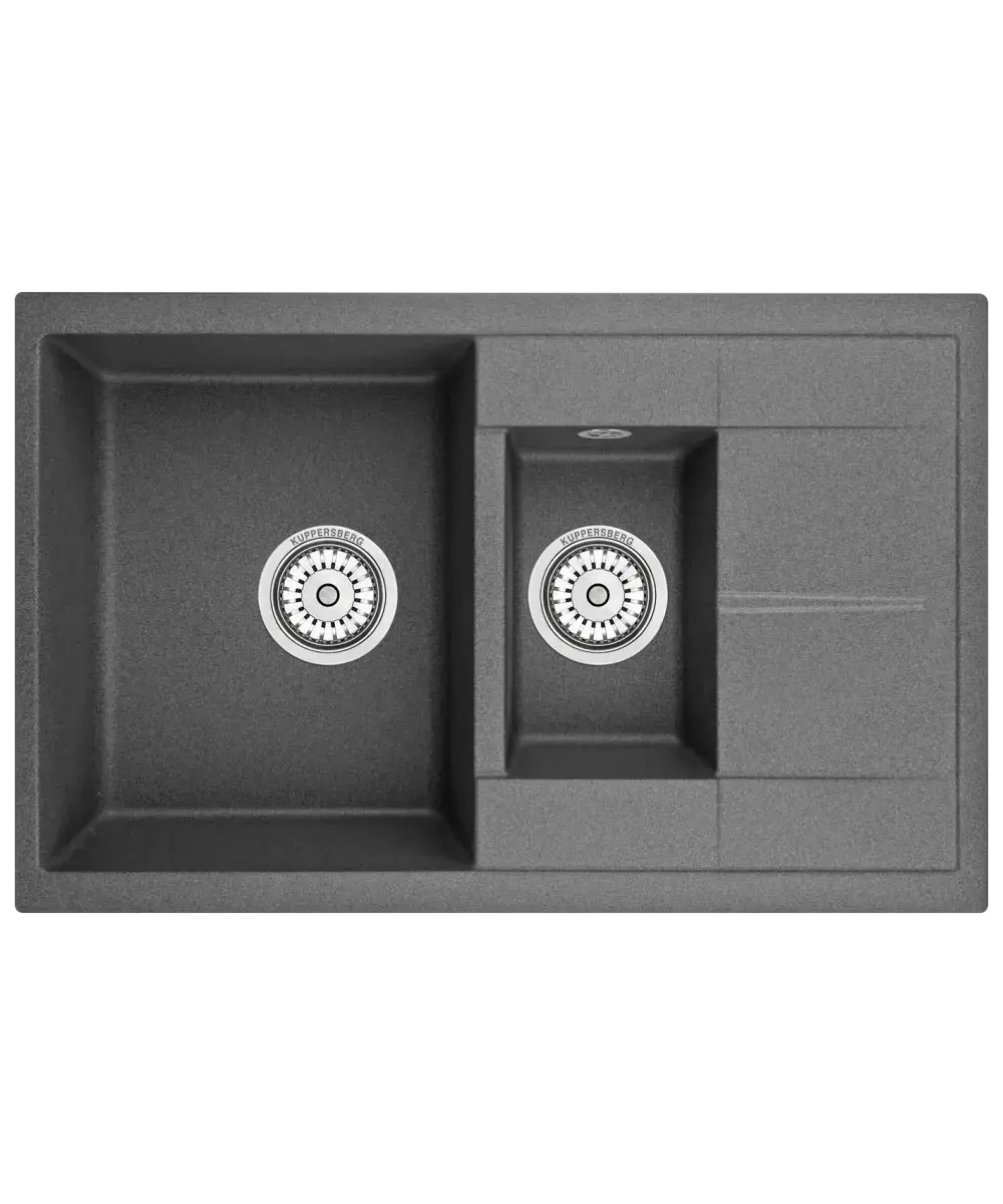 Кухонная мойка Kuppersberg MODENA 60 NL 1,5B1D DARK ROCK фото 