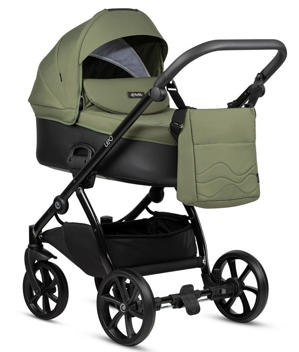 Детская коляска Tutis Leo Plus 3 в 1 с автокреслом Elo Lux EduSky Grey 1222302 Green