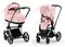 Детская коляска Cybex Priam IV 2 в 1 Peach Pink шасси Chrome Black