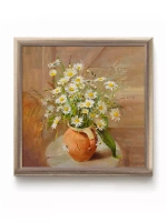 Картины на стену интерьерная на холсте 4 шт, 23*23 см