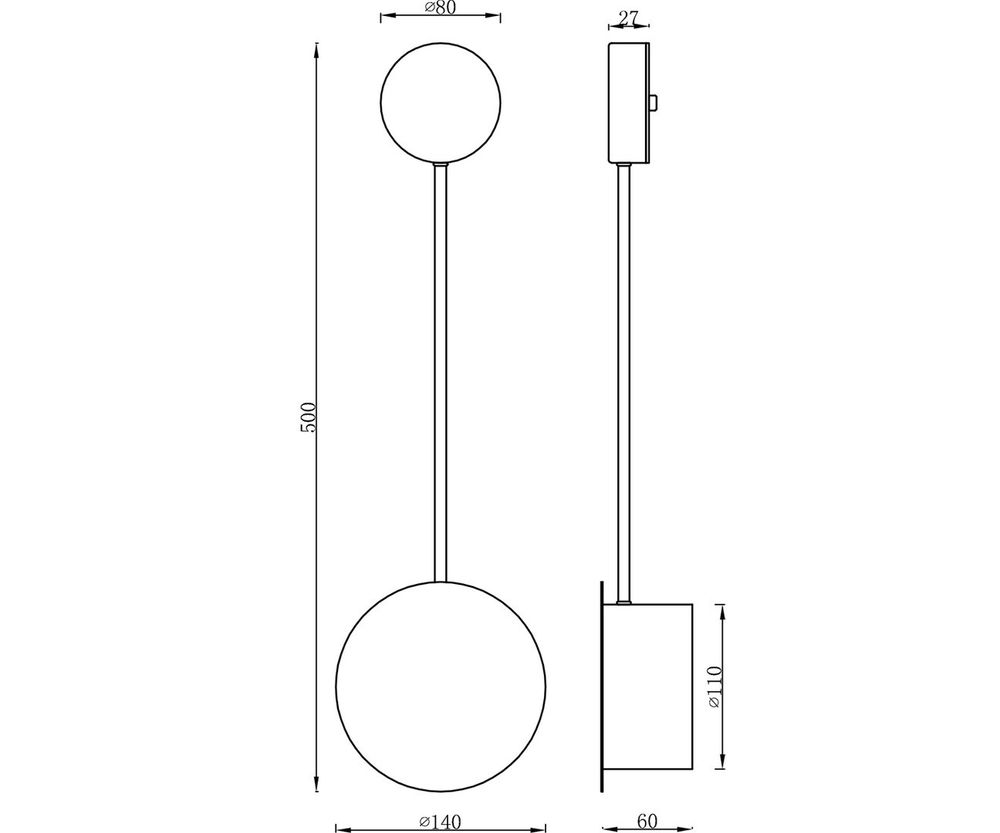 Kink Light 2208-1B,19 Настенный светильник Фирс черный Led 5W