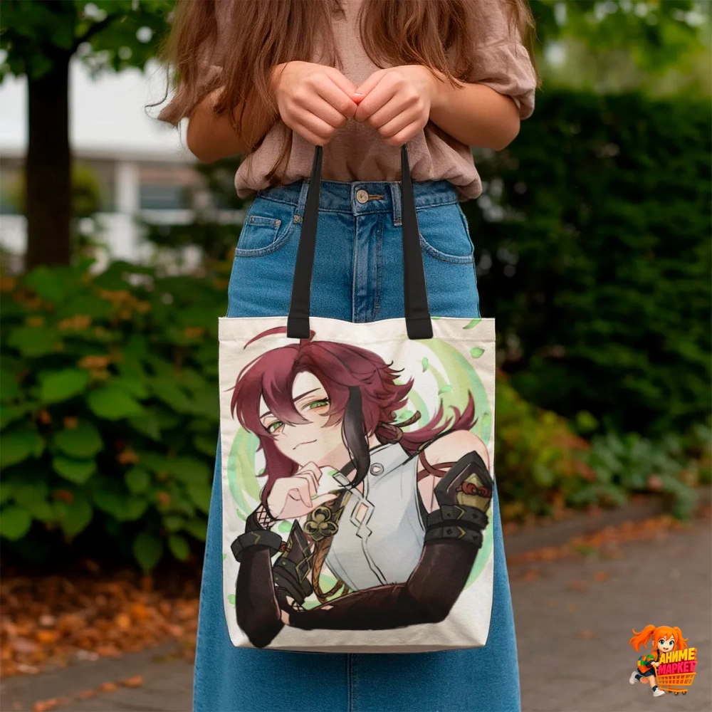 Сумка шоппер с принтом Genshin Impact