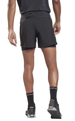 Мужские теннисные шорты Reebok Les Mills Epic 2in1 Shorts M - black