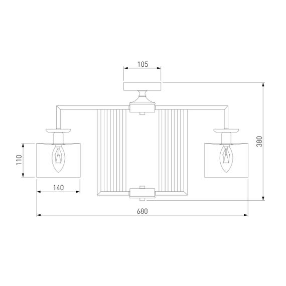 Потолочная люстра Eurosvet Fargo 60123/5 хром Smart