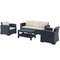 Комплект уличной мебели Monaco Lounge Set XL, антрацит