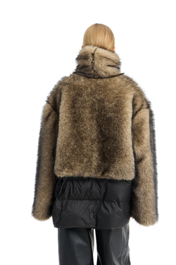 Шуба-трансформер с отстегивающимся низом GO TO PARIS Fox