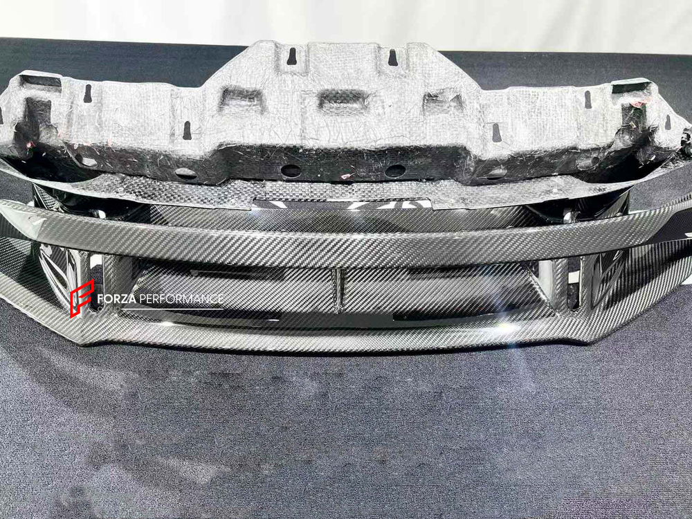 Карбоновая губа переднего бампера для Lamborghini Huracan STO 2021+ Ламборгини Хуракан