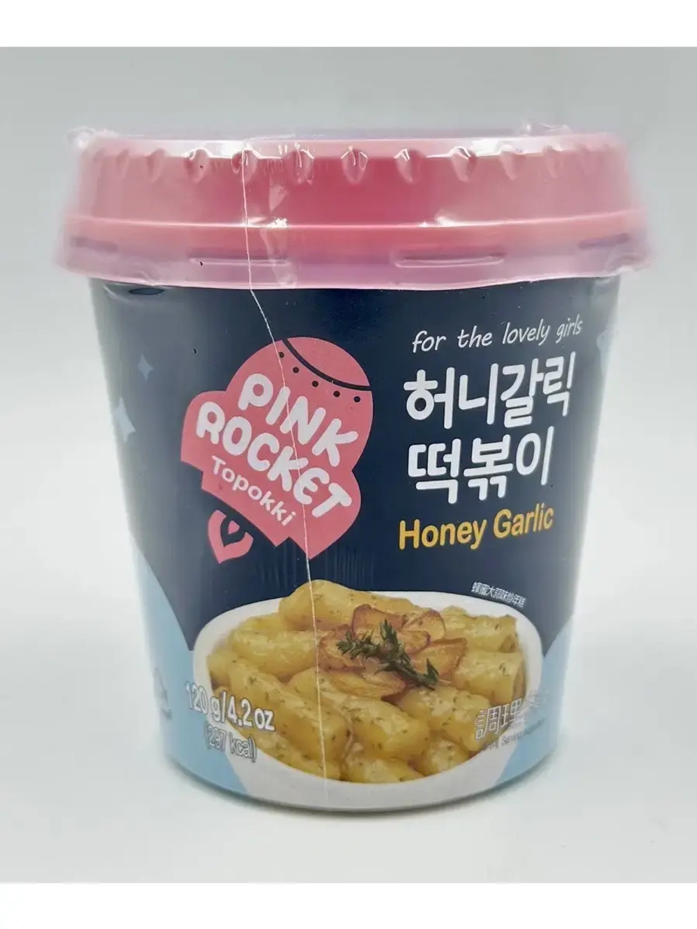 Токпокки Мёд с чесноком в стакане Pink Rocket 120г