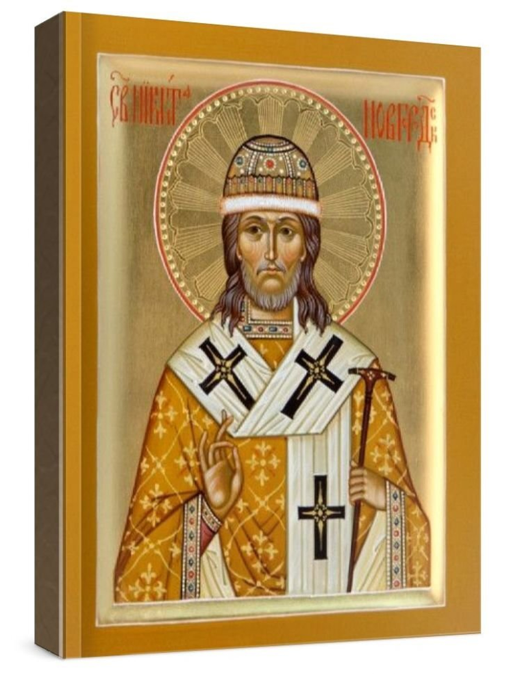 Никита Новгородский (рукописная икона)