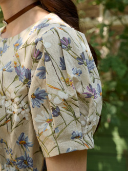 Платье миди с коротким рукавом