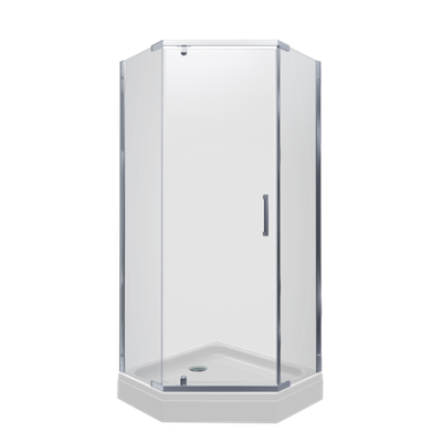 ДО "Дека-Хром", 90х90, пятиуг., низ. подд. (3 места+сифонD90мм)