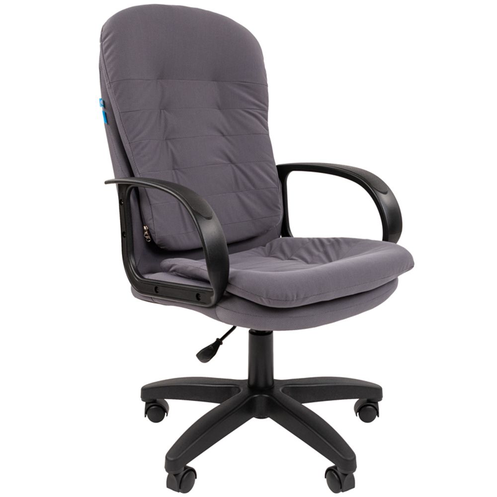 Кресло руководителя Helmi HL-E66 "Lines" LTP, ткань серая, пиастра