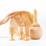 Графин с тремя рюмками на подносе RN1