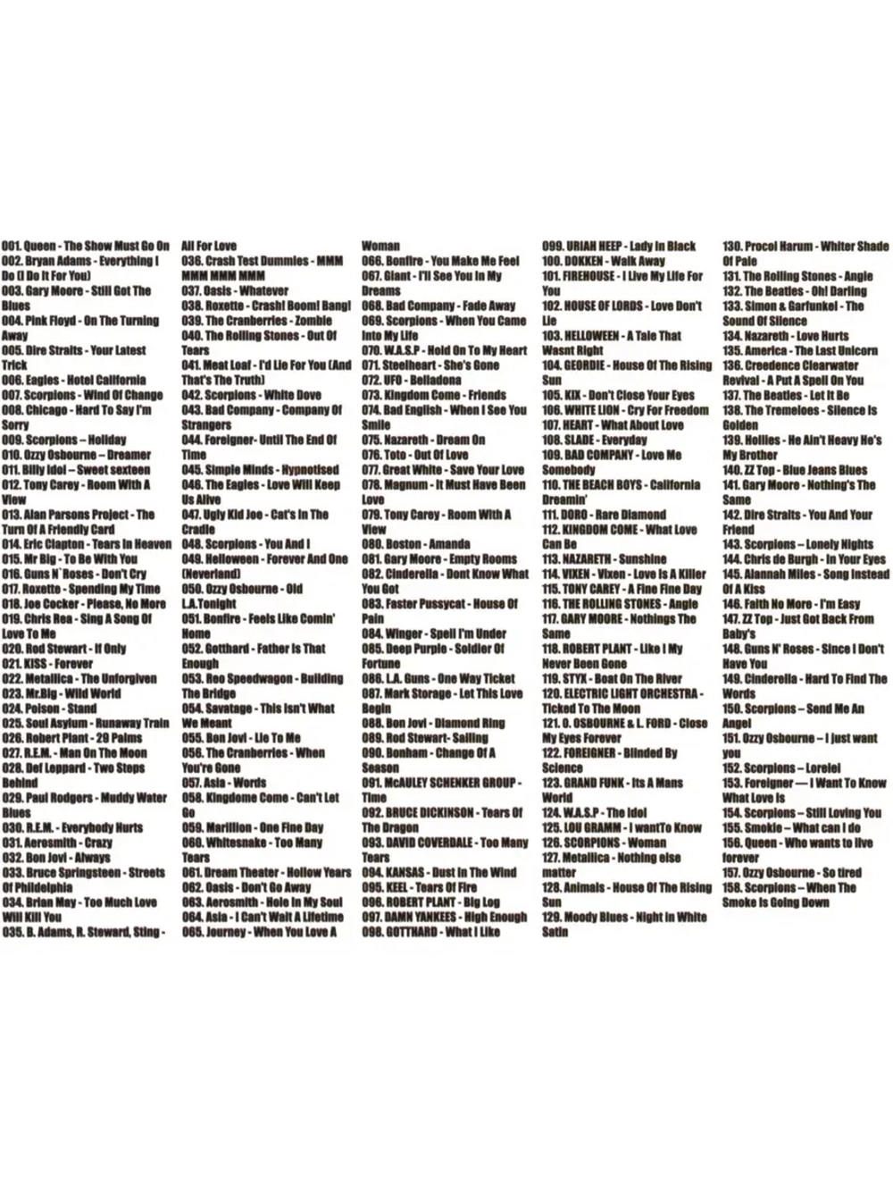 The Best of Rock Ballads (MP3 Флешка)