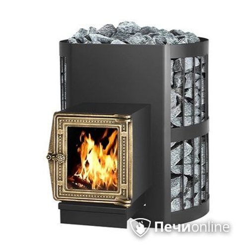 Печь для бани Везувий Скиф Стандарт 16 ДТ-3С с теплообменником