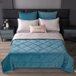 Комплект постельного белья на резинке Сатин Velvet Premium с Одеялом VPR008