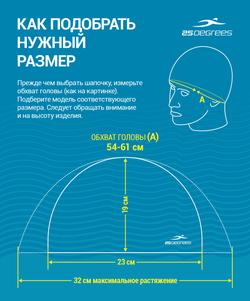 Шапочка для плавания EFFECT Blue, комбинированный