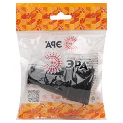 Розетка ЭРА RX10-B-IP44 каучуковая c заземлением 16А IP44 прямая черная