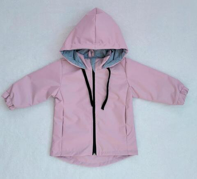 Ветровка для девочек р.128-134 розовая 2421-07 (Ириска)