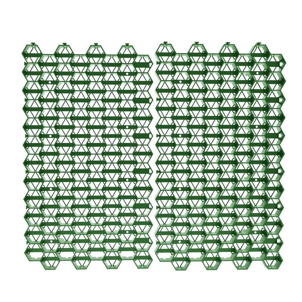 Решетка газонная Gidrolica Eco Standart РГ-70.40.3,2 – пластиковая, зелёная