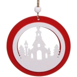 Подвеска «Сказочный лес» 10 см, Красный/белый