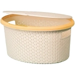 Корзина для белья Плетёнка 20л овальная с крышкой
