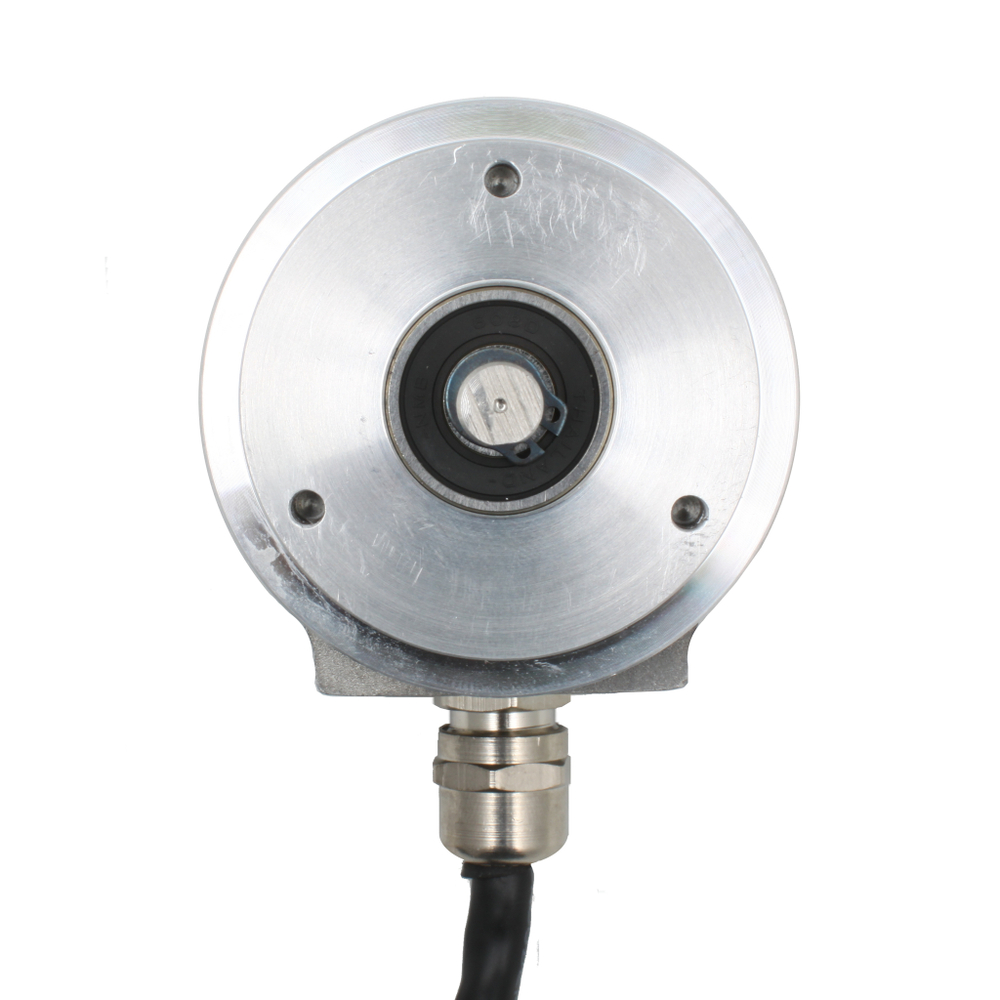 Инкрементальный программируемый энкодер INNOCONT D=58мм, выступающий вал 8мм, сервофланец, 5…30VDC, выход TTL/HT, IP 65