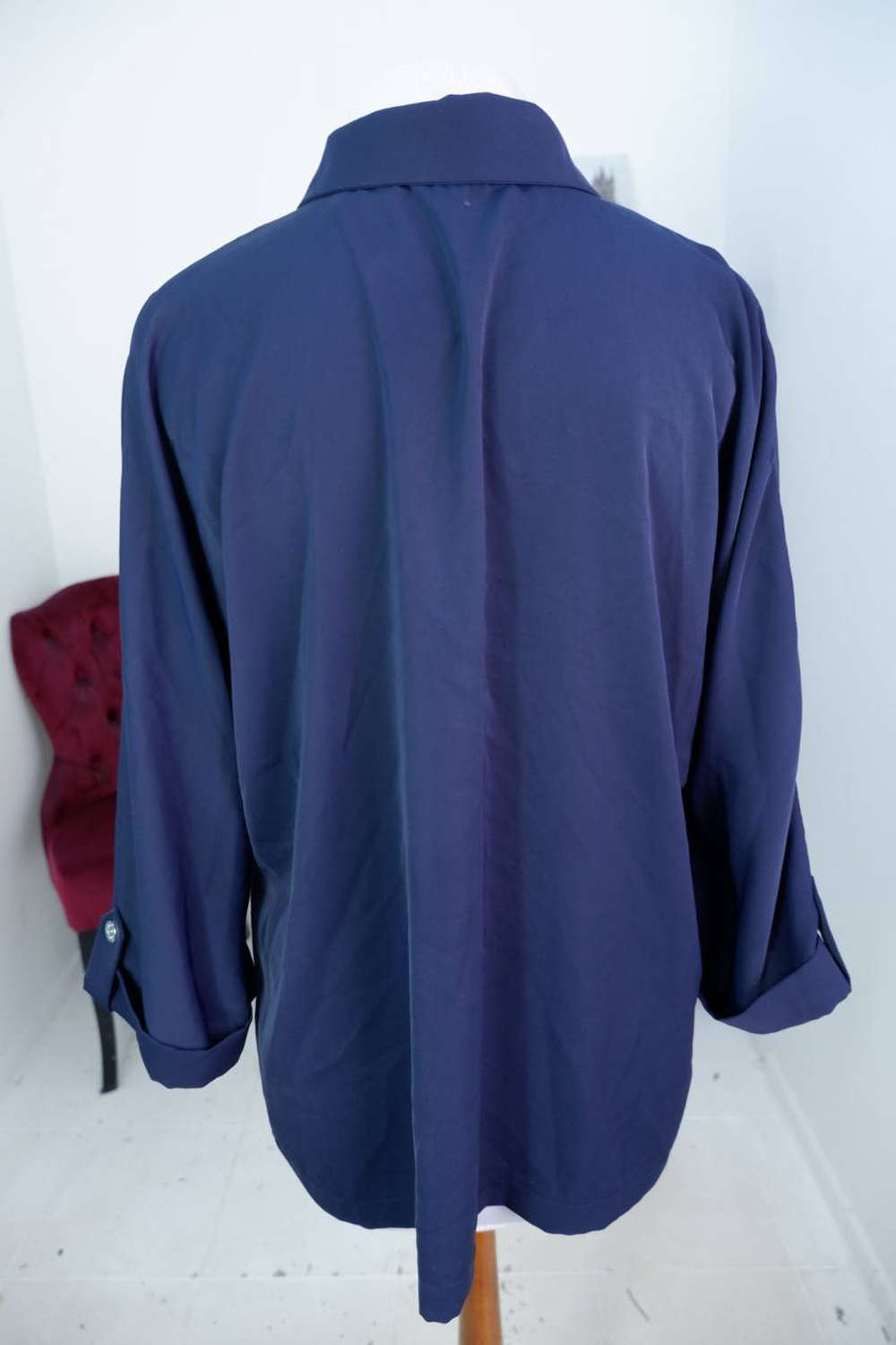 Блузка базовая, визуально 56 размер