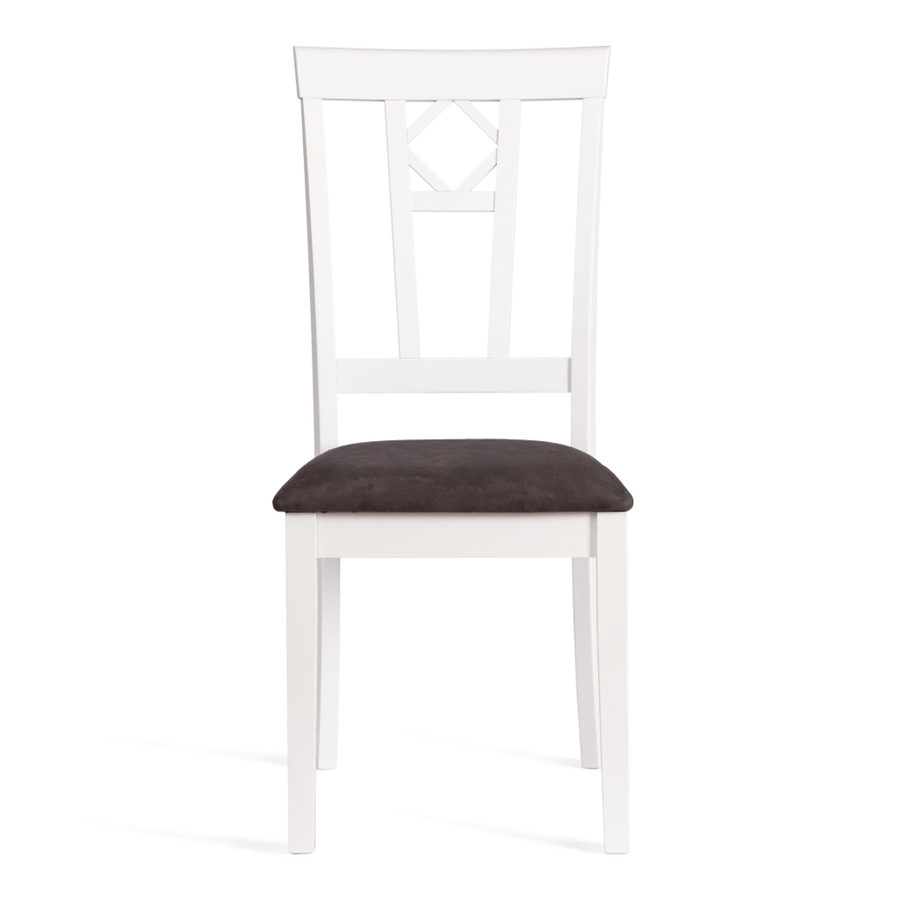 Стул Камилла сиденье мягкое (CAMILLE SOFT) дерево гевея, МДФ, 44х54х95, pure white (402) , ткань, серый