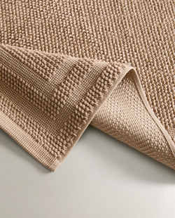 Zara Home - Нескользящий коврик для ванной из хлопка, бежевый, 50x70 см