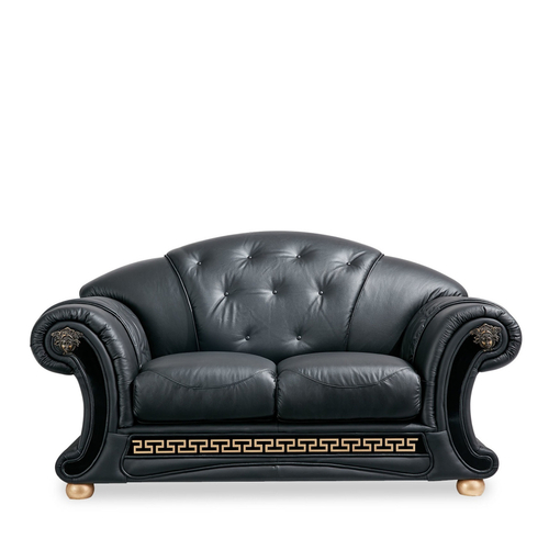 Диван Versace 2-х местный лавсит черный