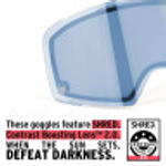 SHRED очки (маска) горнолыжные SIMPLIFY+ PURE WHITE - CBL 2.0 ICE+CBL 2.0 NIGHTTIME GOSIMO33D - с дополнительной линзой