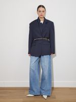 PERFECT JEANS С ЗАЩИПАМИ BLUE