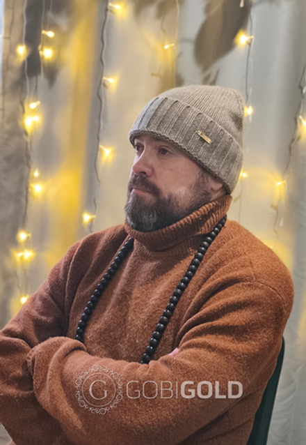 Шапка из 100% кашемира (GOBI) - бежевая