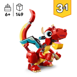 LEGO Creator — Красный дракон 3 в 1 31145 / артикул   31145  / GTIN 5702017584942